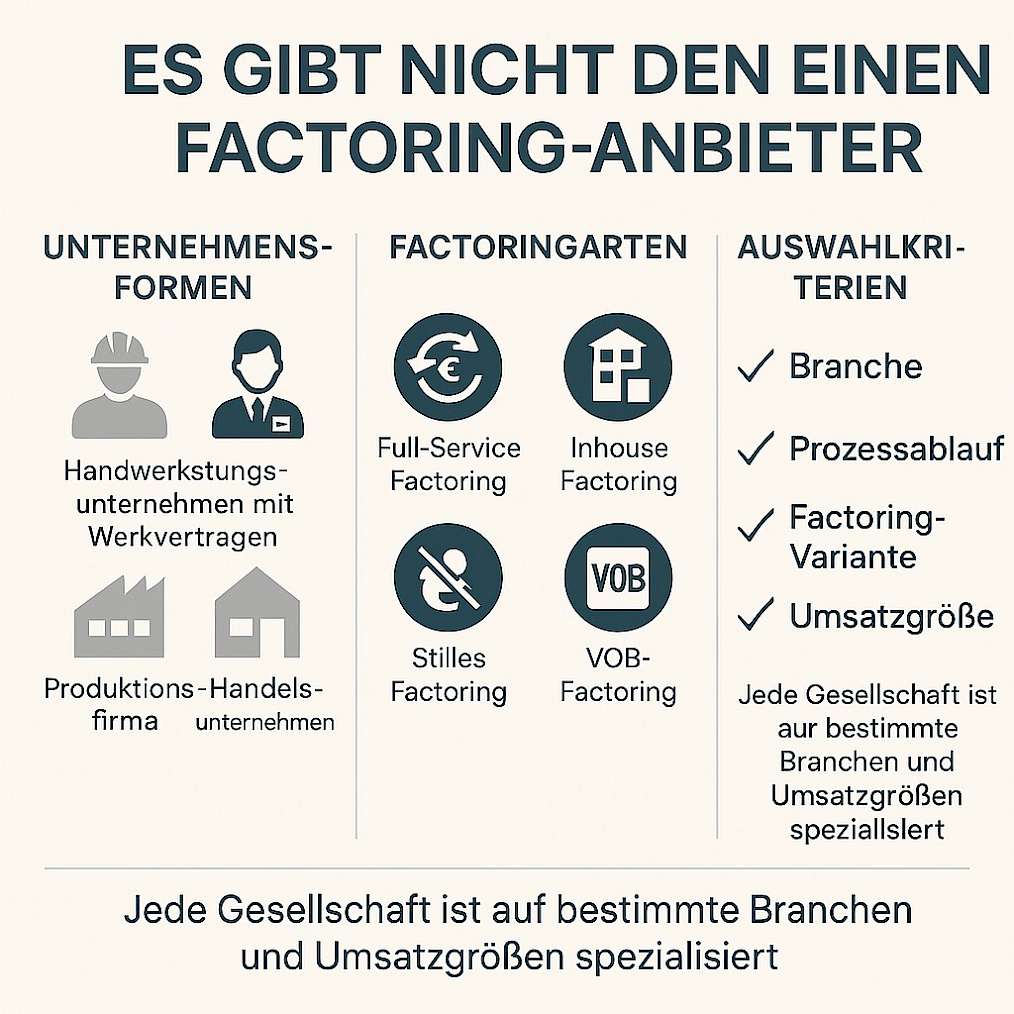 Factoring-Anbieter-Selektion